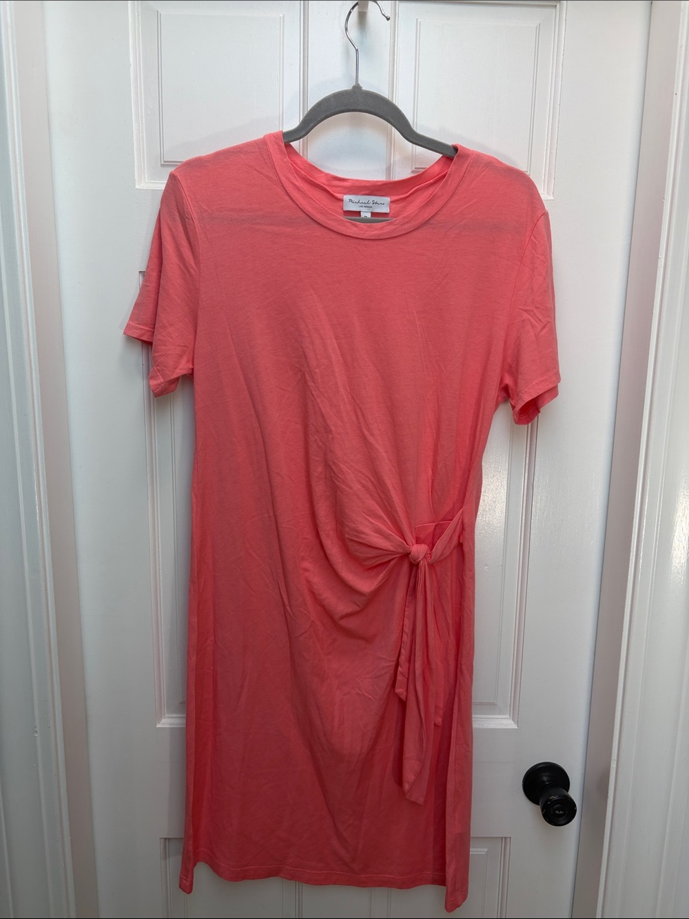 Michael Stars Coral Side-Knot Midi Dress